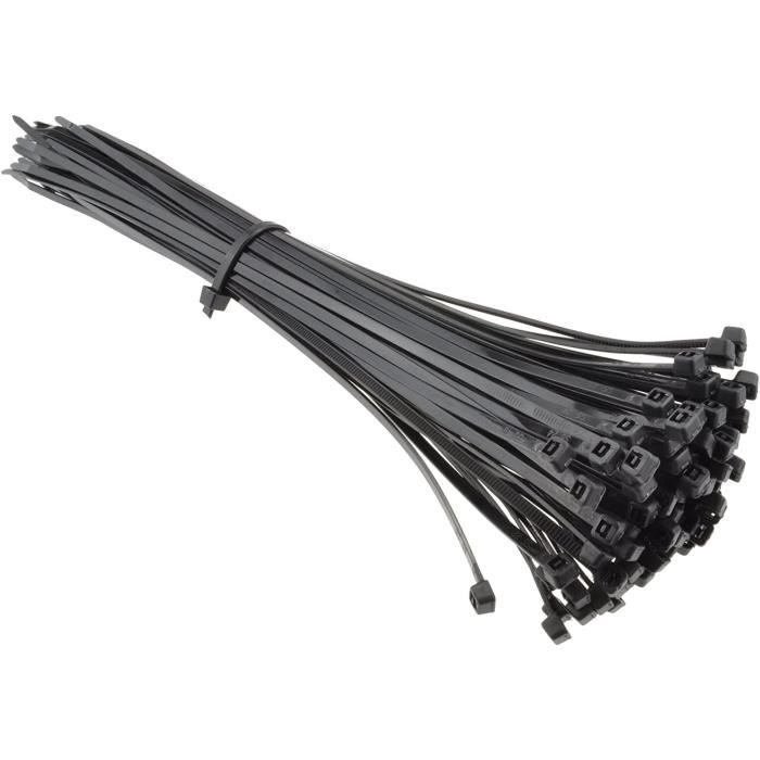 Noir cable Attaches Serre-cable-Collier de Serrage 300 mm x 3,5 mm