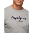 T-Shirt Pepe Jeans Eggo Long Gris pour Homme-2