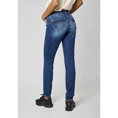 Jean Skinny Kaporal Pour Fille - Denim Stretch Confortable - Taille Mi-Haute - 98% Coton 2% Élasthanne