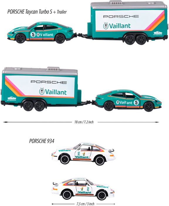 Majorette - Race Trailer Set - 2 voitures jouet & 1 remorque en forme de sport automobile - Voitures et remorques en métal de 19 cm - Pour enfants à partir de Majorette - Race Trailer Set - 2 voitures jouet & 1 remorque en forme de sport automobile - Voitures et remorques en métal de 19 cm - Pour enfants à partir de