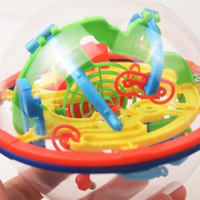 Boule Labyrinthe 3D Perplexus Jeu d'Adresse Casse-tête Jeu de Réflexion  Jouet Cadeau Pour Enfant