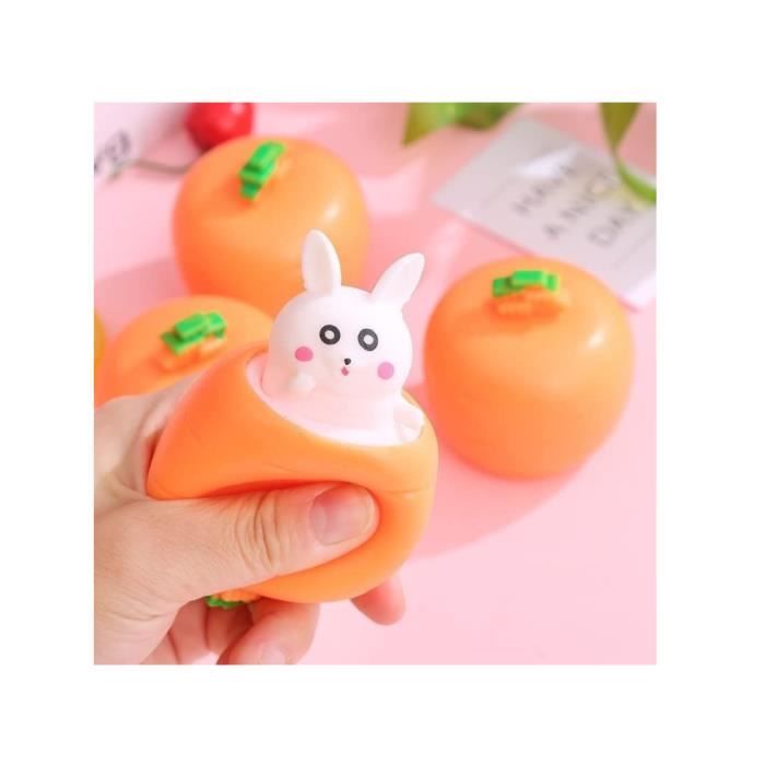 Squeeze Bunny Toys, 12 pièces poupée Mignonne de Lapin de Carotte, Pop Up  Carrot Squeeze Toy Jouet de soulagement de l'anxiété - Cdiscount Jeux -  Jouets