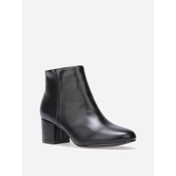 Bottines noires femme deals talon 5 cm