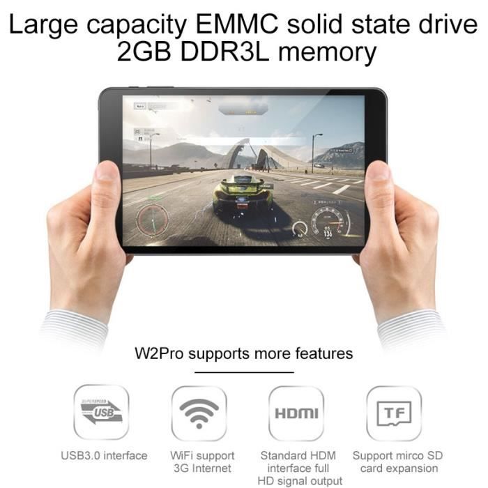 PiPo W2Pro Tablet PC, 8,0 pouces, 2 Go + 32 Go,2