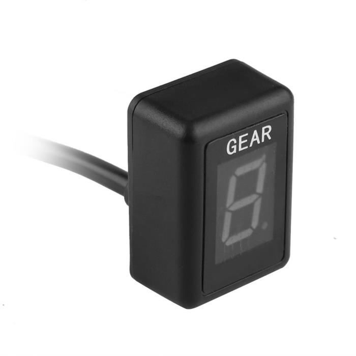 Indicateur De Vitesse Numérique Pour Moto - Affichage LED 6 Vitesses, étanche, Universel, Facile à Installer