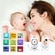 Annew Babyphone Camera Surveillance Nouveau Né-Enfant Sans Fil 2”LCD,Écoute bébé Vision Nocturne, Capteur de Température-3