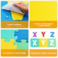 COSTWAY Puzzle Tapis de Jeu en Mousse EVA 72 Pièces avec Alphabets & Chiffres Détachables 31,5 x 31,5 x 1 CM pour Enfants-3