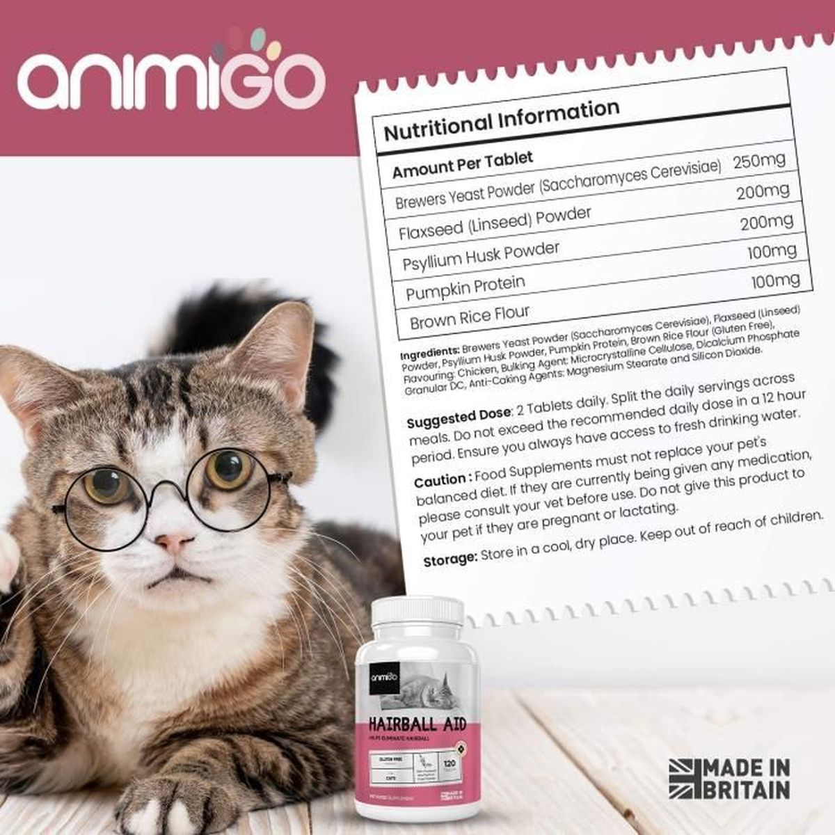 Animigo Anti Boules De Poils Pour Chat Et Chaton 1 Comprimes Gout Poulet 100 Naturels Et Appetant Complement Alimentaire Au L Cdiscount