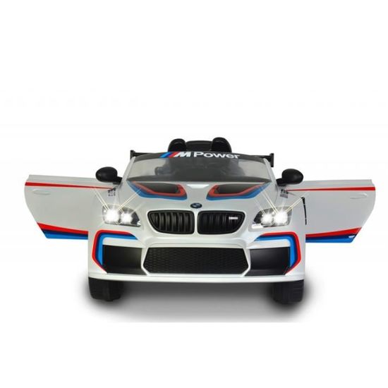 Voiture Electrique Enfant Sportive 12 Volts Bmw M6 Gt3 Blanche