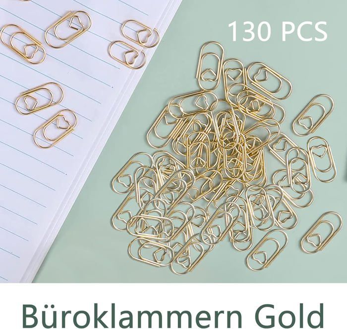 Lot De 200 Trombones En Forme De Cœur 8 Couleurs Petits Trombones En