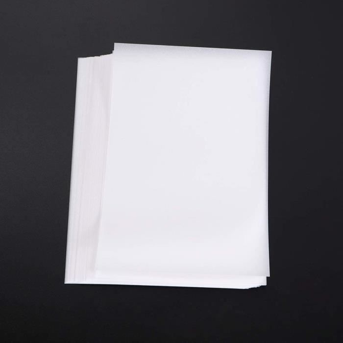 WINTEX 100 feuilles de papier transparent DIN A5, blanc & imprimable, 100  g/m² 