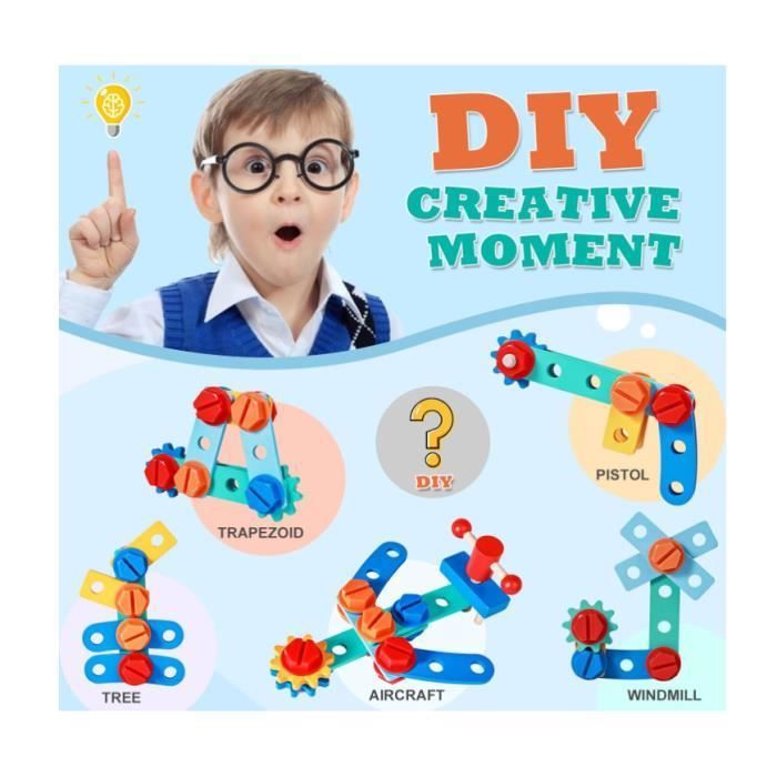 Etabli Enfant En Bois Avec Outils - Jouet Educatif Pour Enfants 3 4 5 6 Ans - Cadeau Parfait Jeu Educatif Enfant
