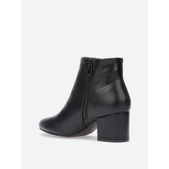 Bottines noires store talon 5 cm
