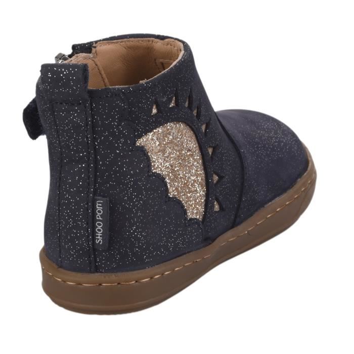 Boots fille SHOO POM Bleu marine 24 Bleu Cdiscount Chaussures