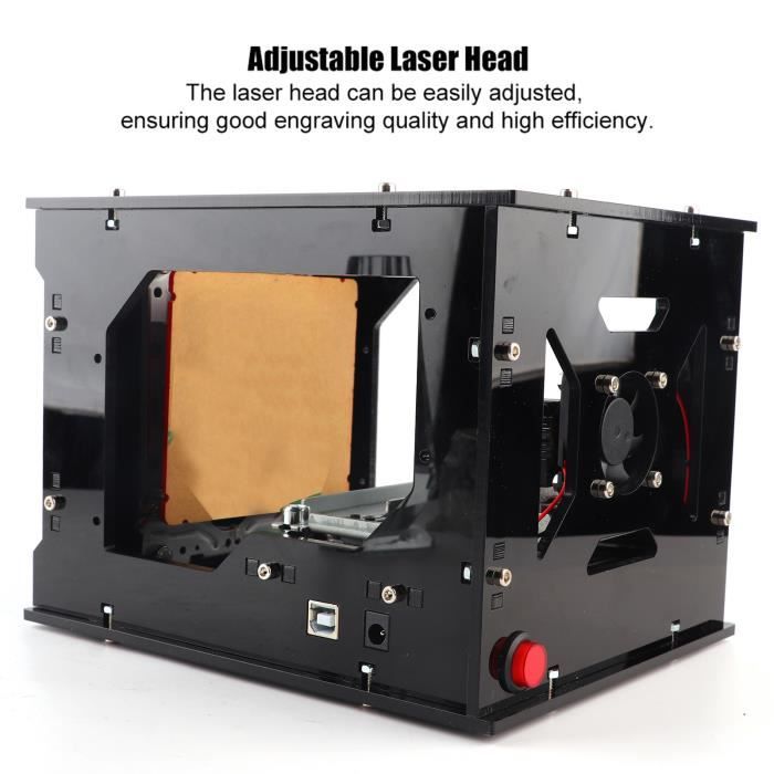 Machine Gravure Laser Haute Vitesse CNC USB 1000mW DK-8KZ Plastic/Wood/Leather