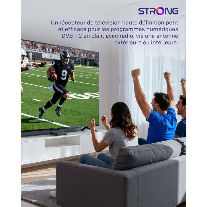 STRONG SRT420 Box TV Hybride Android TV + TNT 4K HDR Dolby Vision - Neuf