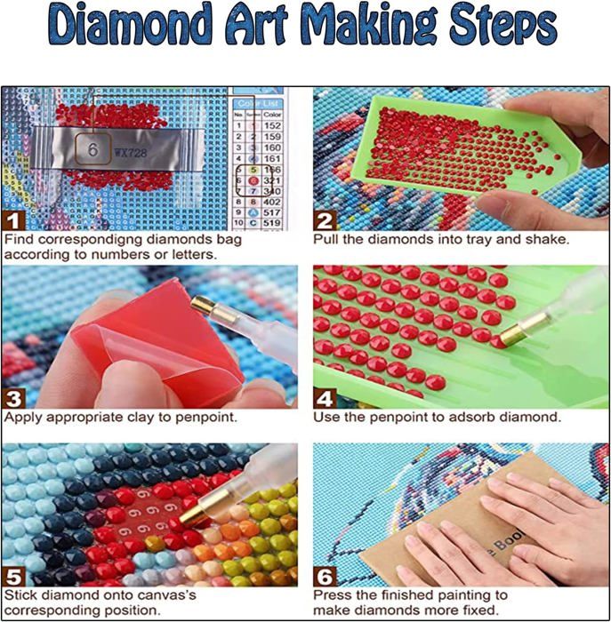 5D DIY Diamant Peinture Kits Pompier Plein Forage Cristal Strass Adultes Point Croix Broderie Diamond Painting Mosaïque Toile Pour Maison Salon Mural Décor Artisanat cadeau 80x110cm/32x44in E4676