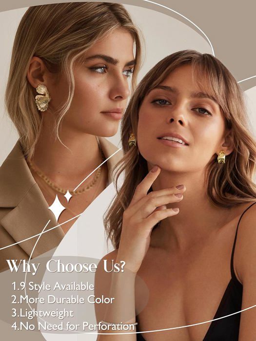 Ensemble De Bijoux Fantaisie Dorés Paparazzi - Collier Et Boucles D'oreilles, Très Faible Teneur En Nickel, Neuf