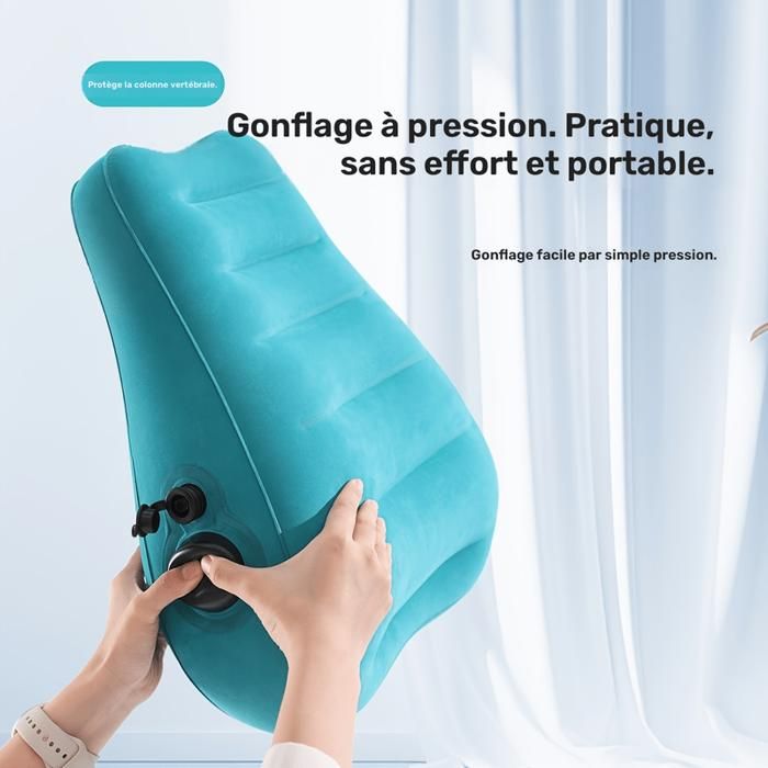 Oreiller de camping – Oreiller gonflable ultra léger, coussin de soutien lombaire pour le cou | Oreiller de voyage ergonomique pour l'extérieur, la randonnée, le camping, les fournitures de couchage Oreiller de camping – Oreiller gonflable ultra léger, coussin de soutien lombaire pour le cou | Oreiller de voyage ergonomique pour l'extérieur, la randonnée, le camping, les fournitures de couchage