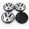 Centre Roue 4×OD65mm Cache Moyeux pour Volkswagen Badge Logo-0
