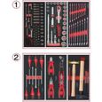 Composition d'outils KS TOOLS - Pour servante - 2 tiroirs - 114 pcs - 714.0114-0