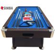 SIMBA Billard américain 8 ft - 220x110cm - Table de pool, snooker-0