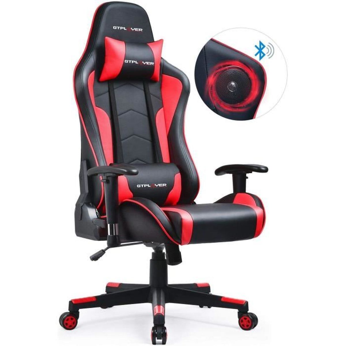 GTPLAYER Chaise Gaming de Bureau Fauteuil de Bureau Chaise Gamer Music ...