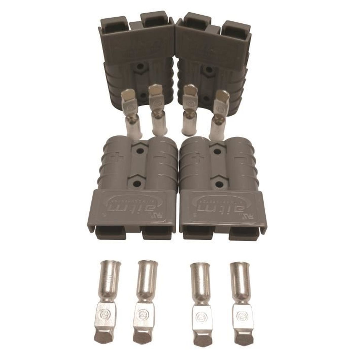 Batterie Connecteur 50a Batterie Connexion Rapide Prise De Connecteur 50amp 600v 4 Pcs Gris Kit 10 12 Awg Achat Vente Connecteur Secteur Batterie Connecteur 50a Bat Cdiscount