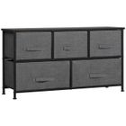 HOMCOM - meuble de rangement - Acier - 100x30x54cm - Gris foncé