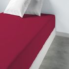 Drap housse - Les Ateliers du Linge - Cerise - 140 x 190 x 35 cm - 100% Coton - Uni