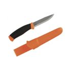 MORAKNIV Couteau de camping - Mora - Companion F Stainless - Acier inoxydable - Ergonomique - Couleur orange