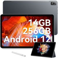 Blackview Tab 16 Tablette Tactile 11.0" 14 Go + 256 Go 7680mAh 13MP Android 12 Dual SIM 4G Tablette PC GPS - Gris