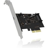 ICY BOX Carte USB 3.2 avec Port USB 3.2 Gen 2 x 2 (20 Gbit/s), USB-C, Montage dans Fente PCIe, Argent