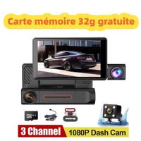 Caméra de Voiture-4-inch LCD-HD grand angle-Dash Cam 1080P -Carte mémoire 32G