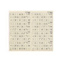 Plaque 8 Cartes Loto 90 Numéros 1 Mm – Carton Rigide Coloris Aléatoire, Accessoire Bingo Loto Jeu De Loto Bingo Enfants Adultes