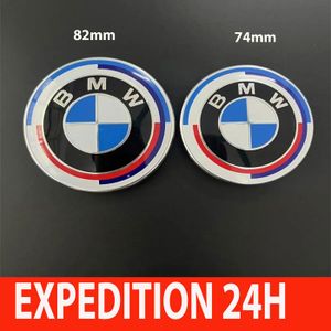 INSIGNE MARQUE AUTO 2x BMW Insigne logo capot 82mm + coffre 74mm emblè
