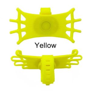 FIXATION - SUPPORT jaune-Support de téléphone en silicone pour vélo, 