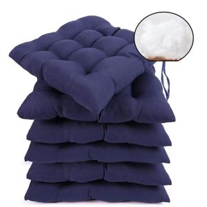 Lot De 2 Housses De Coussin De Jardin Imperméables 40x40x8cm - Pour Salon De Jardin, Terrasse - Bleu Roi