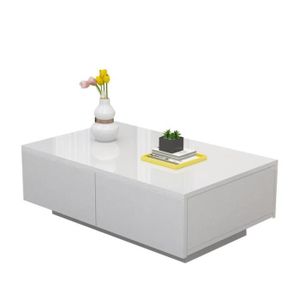Table Basse Blanche Avec Tiroir Achat Vente Pas Cher
