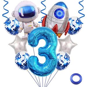 Carpeta Ballon gonflable XXL, motif fusée, décoration pour anniversaire  d'enfant et fête | SuperShape : 53 x 73 cm | Espace astronautique pour  enfants
