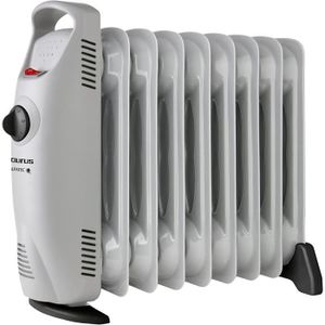 RADIATEUR D’APPOINT Radiateur à bain d'huile - A159 - 1000W - Compact - Thermostat réglable - Protection anti-surchauffe