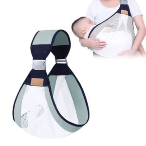 ÉCHARPE DE PORTAGE Drfeify écharpe de portage 3D Porte-bébé réglable 3D, écharpe de portage avec bretelles épaisses pour puericulture detachees Vert