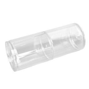 DISTRIBUTEUR DE COTON Boîte de coton cosmétique Boîte de rangement pour coton-tige Boîte de rangement combinée ronde en plastique transparente 110027
