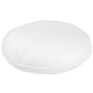 COUSSIN Coussin A recouvrir rond 50 cm C BULLET Blanc garnissage polyester