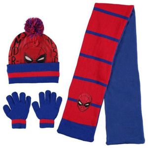 Gar/çon Navy Blue /& Red Taille Unique SPIDERMAN MARVEL Ensemble bonnet /écharpe et gants