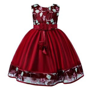 robe bordeau fille