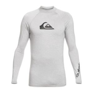 COMBINAISON DE SURF T-shirt de surf manches longues Quiksilver All Time - Grey - Homme - Sports nautiques - Respirant