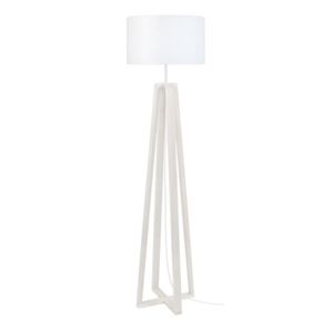 LAMPADAIRE TOSEL Lampadaire 1 lumière - luminaire intérieur - tissu  blanc - Style inspiration nordique - H154cm L40cm P40cm