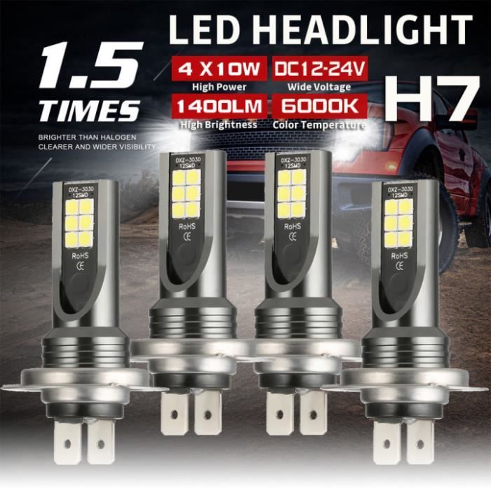 Kit LED H7 24V 55W Plug&Play de taille d'origine 1:1 pour camion