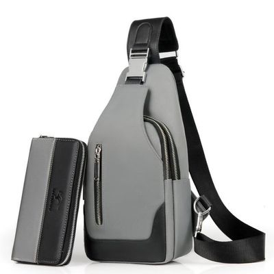 Sacoche Bandouliere Portefeuille Homme Sac Poitrine tanche Tissu